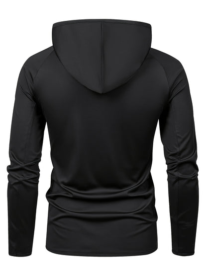 Men's Casual Hooded Sport Jacket for Spring and Fall