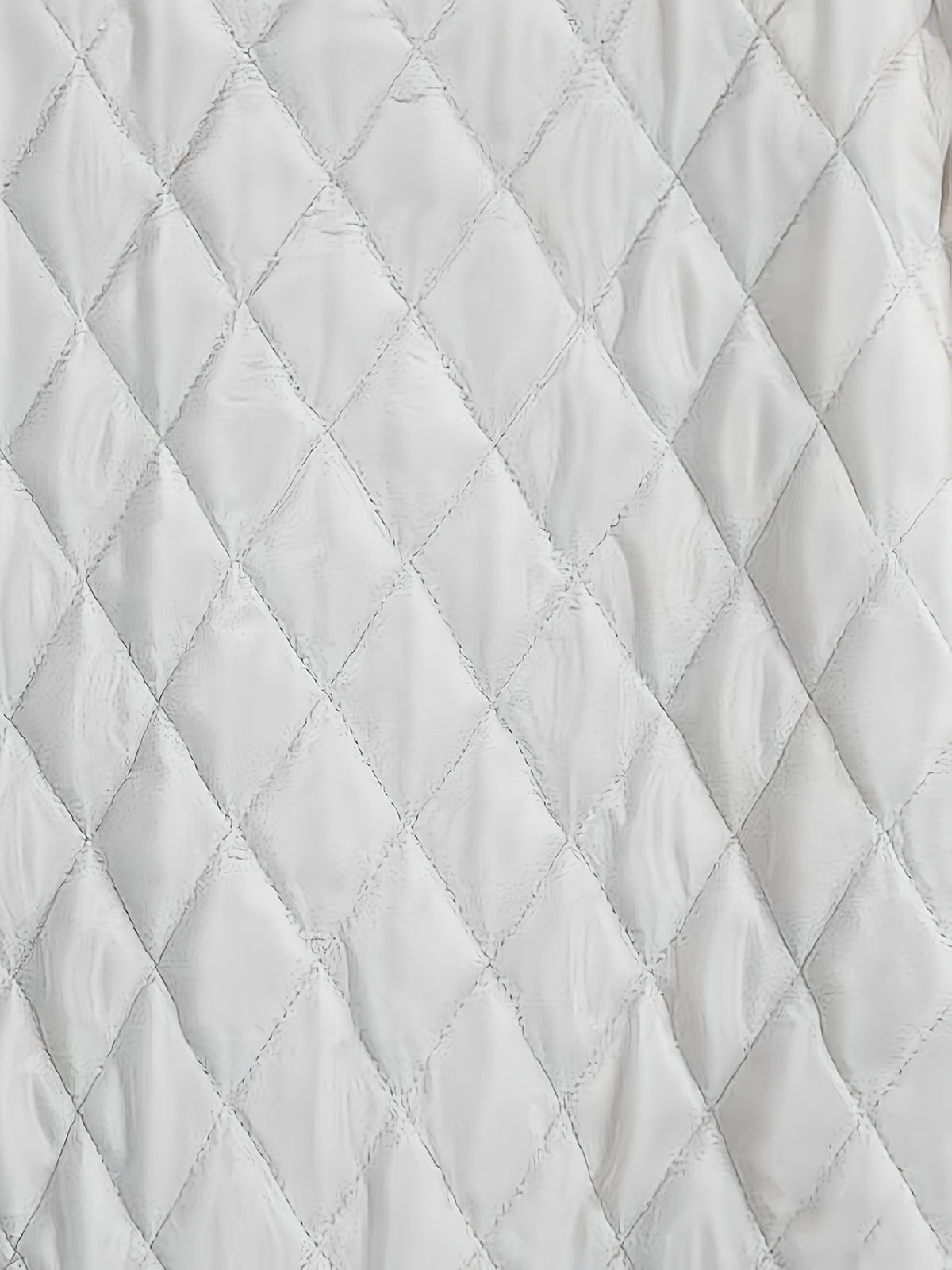 Women's Quilted Casual Jacket with Striped Collar for Fall/Winter