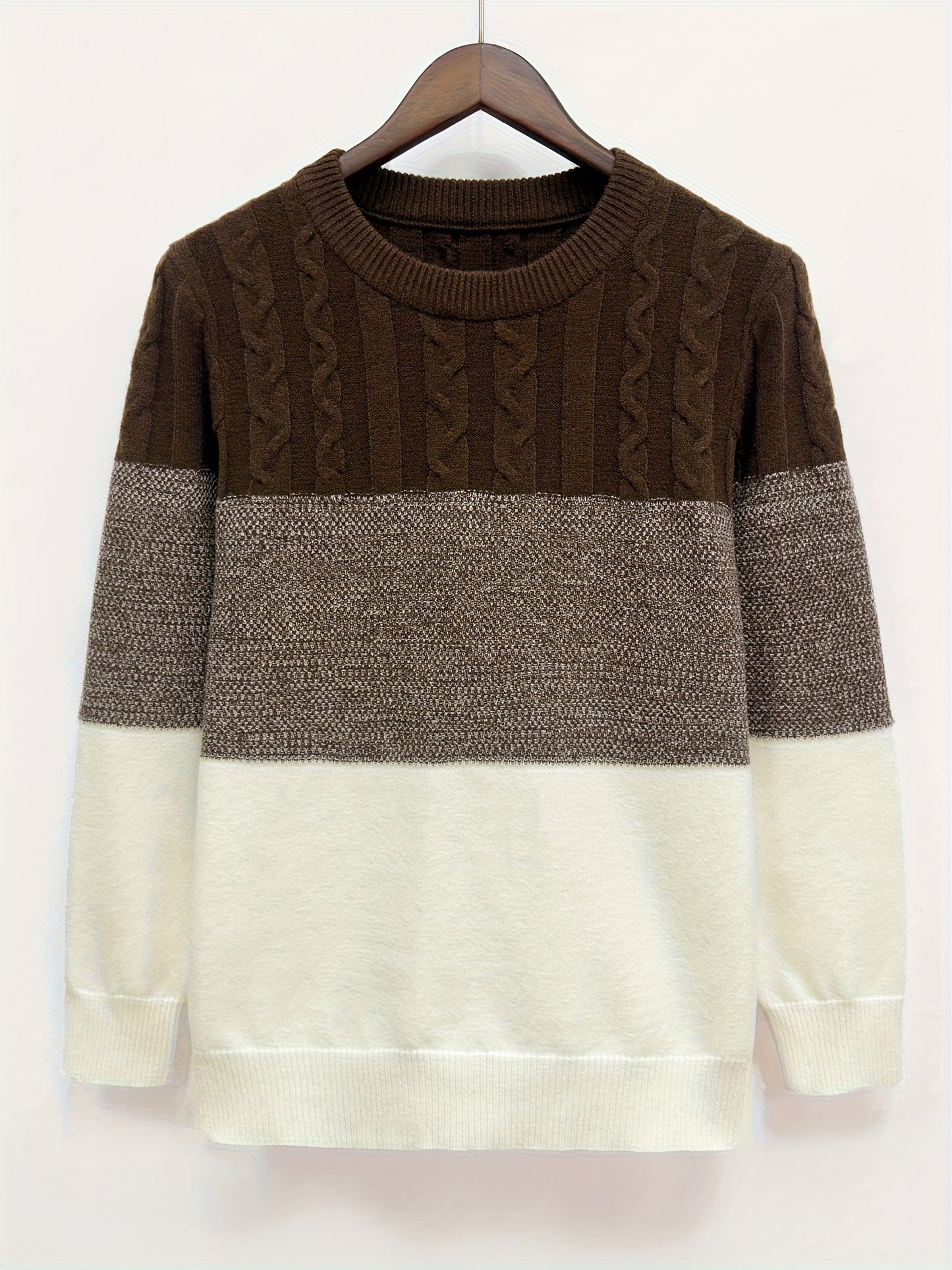 Men'S Pullover Round-Neck Knitted Sweater for Autumn And Winter, Men'S Knit Top, Winter Clothing for Men, Festive Attire, Promotional Men'S Apparel, Stylish And Warm Winter Sweaters for Men, High-Quality Men'S Fashion, And Me