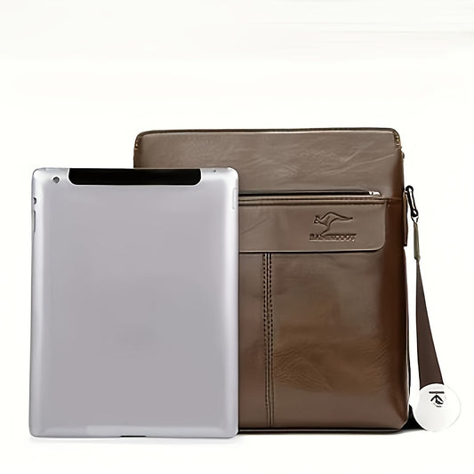 1pc Large Capacity Men'S Shoulder Bag - Adjustable Crossbody Sling with Multiple Compartments, Brown Business  Casual Bag for Work, Travel, Everyday Use - Unique Gift for Him, Birthday, Christmas, Work Shoulder Bag, Sophisti