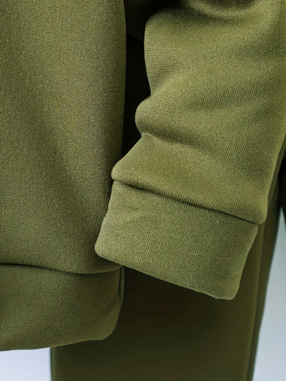 Autumn and Winter Fashion New 'asual Sporty Style Football Print Fleece-Lined Hoodie and Sweatpants Set, Suitable for Outdoor Activities, Casual Wear, Sports Apparel, Trendy Sportswear, Sporty Design, Warm Fabric, Soft Textur