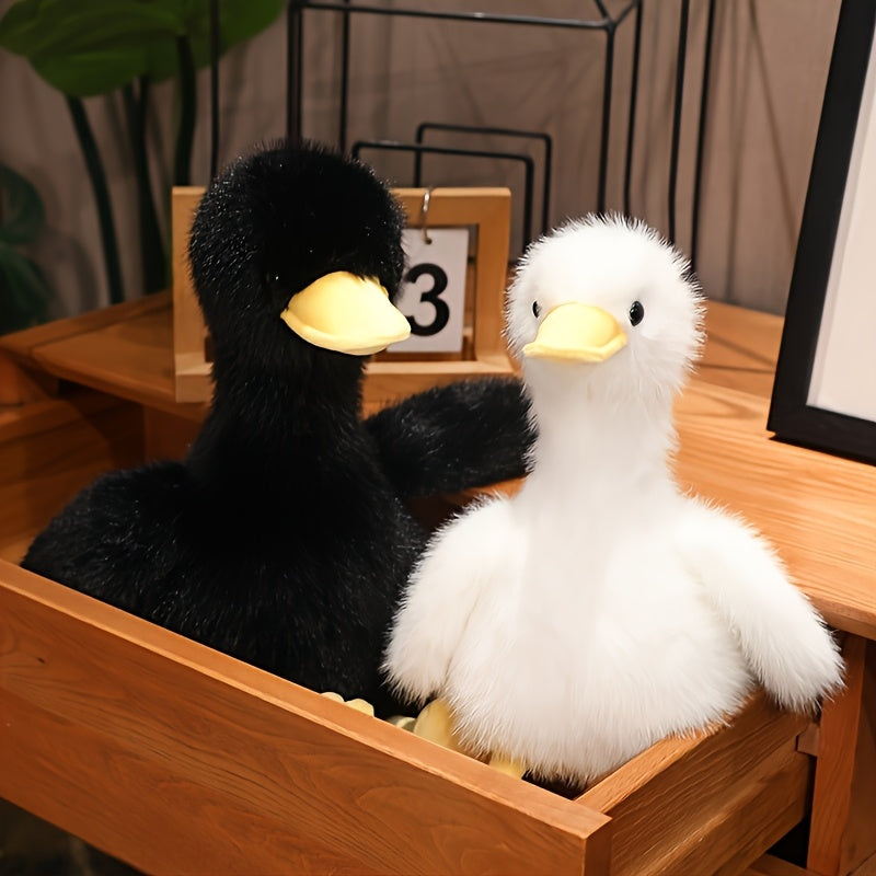 One Adorable Yellow Duck Plush Toy, Perfect for Cuddling, Ideal for Halloween Decorations Or As a Christmas Gift.