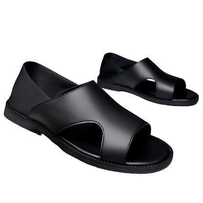 Men's All-Season Health Care Casual Slip-On Sandals Black