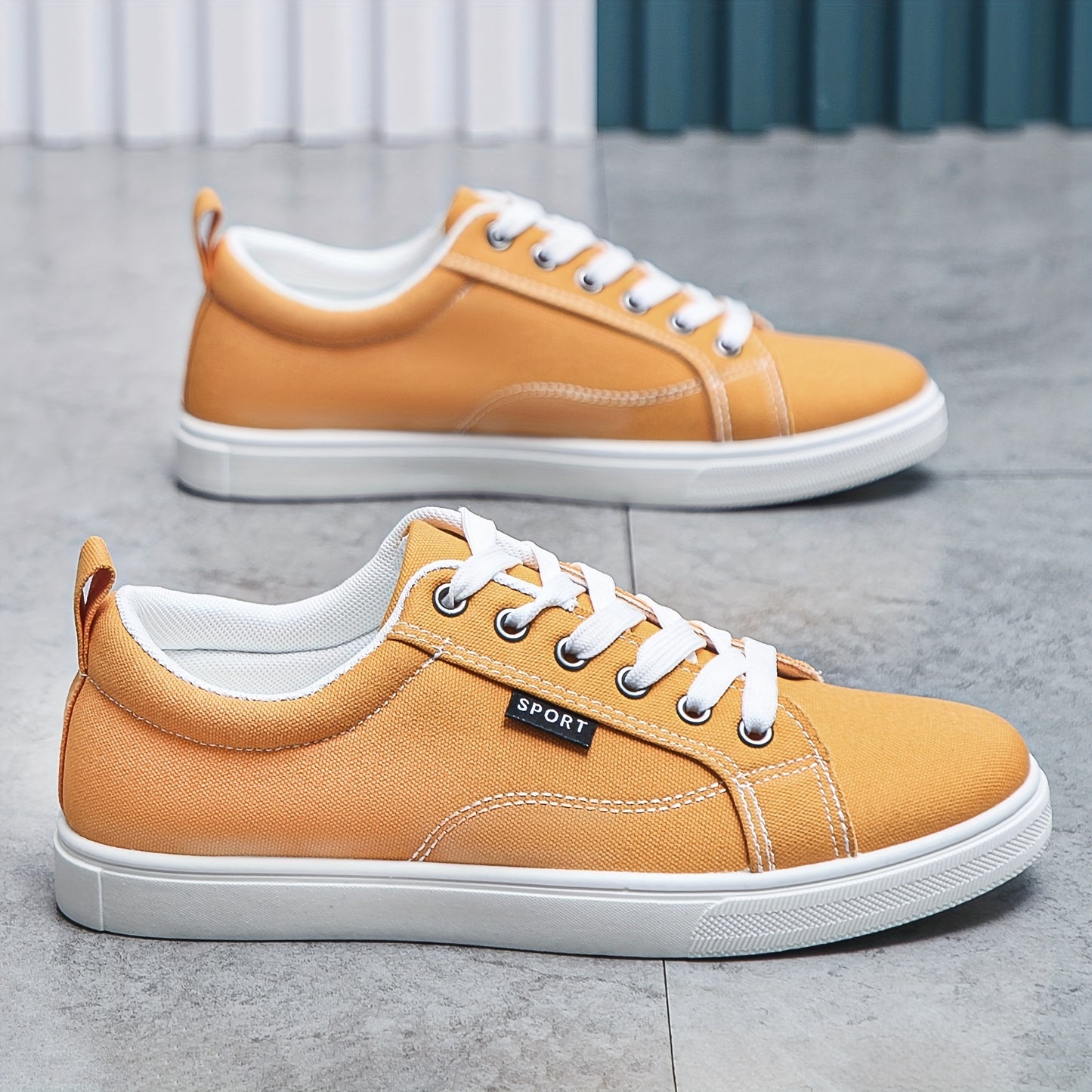 Trendy Low Top Canvas Shoes, Low Top Lace Up Casual Shoes For Outdoor Walking Jogging | All Seasons
