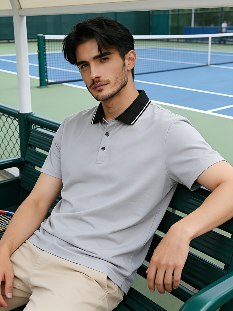 Quick-Dry Men's Short-Sleeve - Trendy Calvin Print - ayq