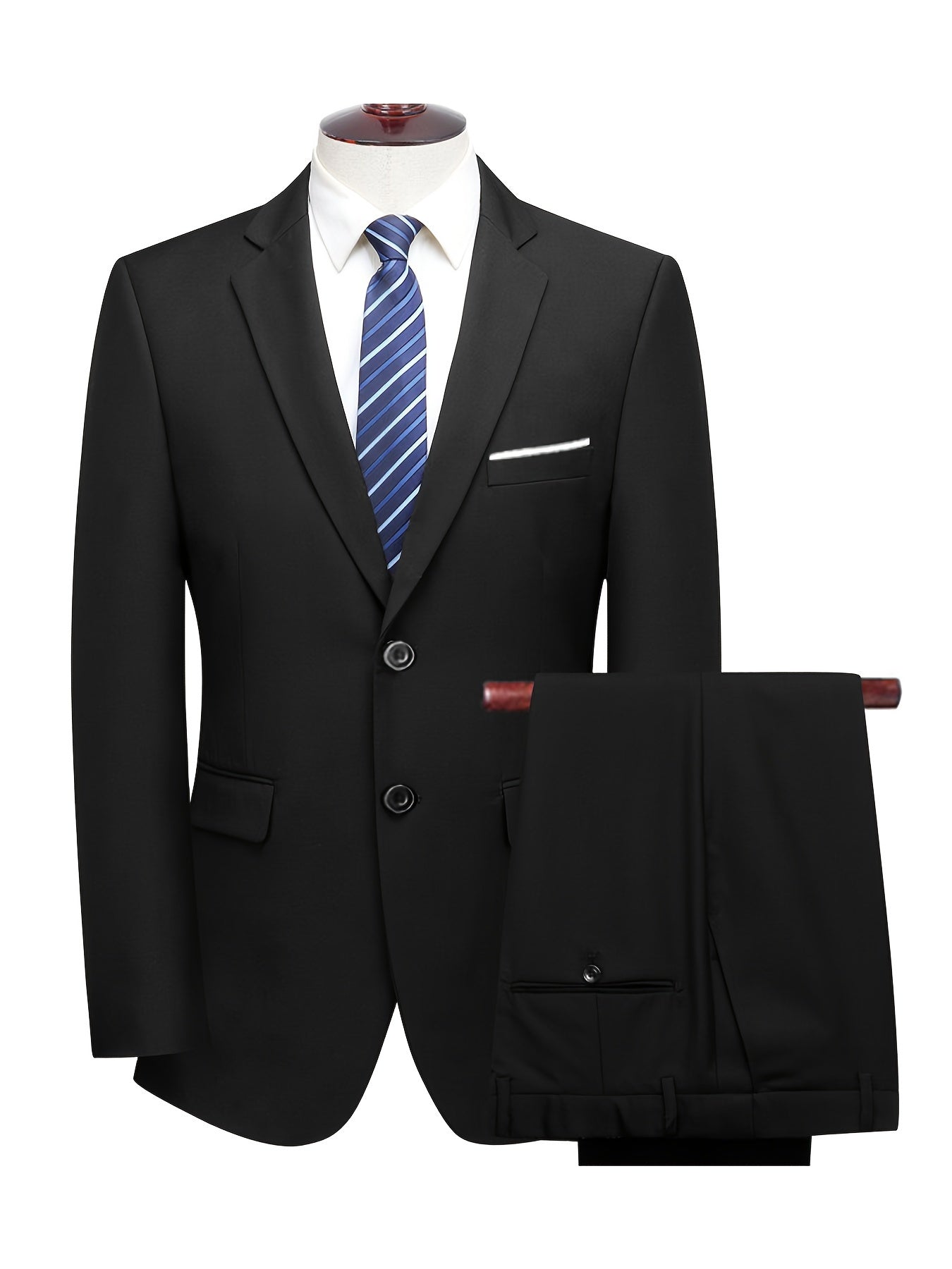 Men's Suit Set 2pcs Suit and Trousers Versatile and Fashionable for Parties, Weddings and Ceremonies