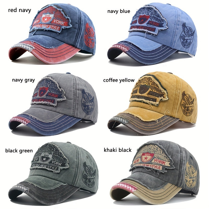 Men's Casual Cotton Baseball Cap With New York Embroidery