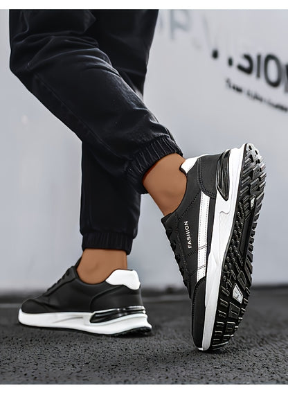 Men's Road Running Shoes, Large Size Men's Outdoor Hiking Shoes, Lace-up Walking Shoes, Training Shoes, Low-top Running Shoes, Trendy Skate Shoes, Student Casual Sneakers for Spring, Summer, Autumn, and All Seasons - ayq