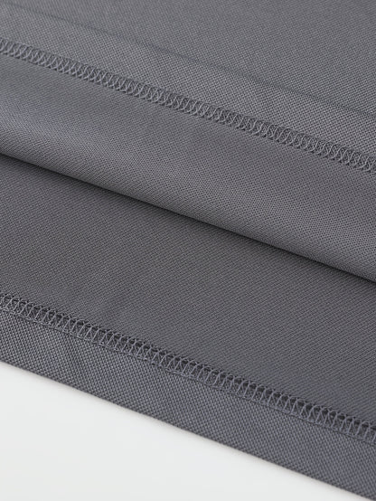 Men's Solid Golf Shirt, Casual Short Sleeve Lapel Shirt For Summer Outdoor