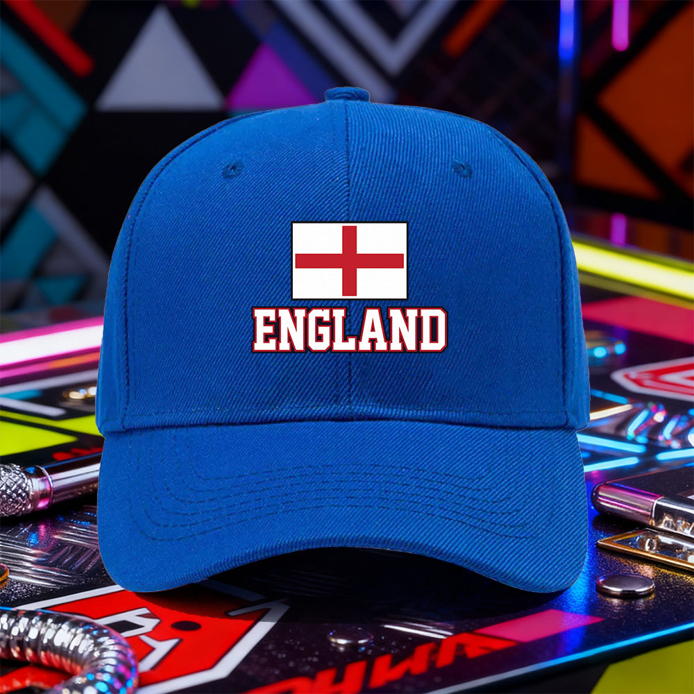 Lightweight England Flag Baseball Cap for Men & Women