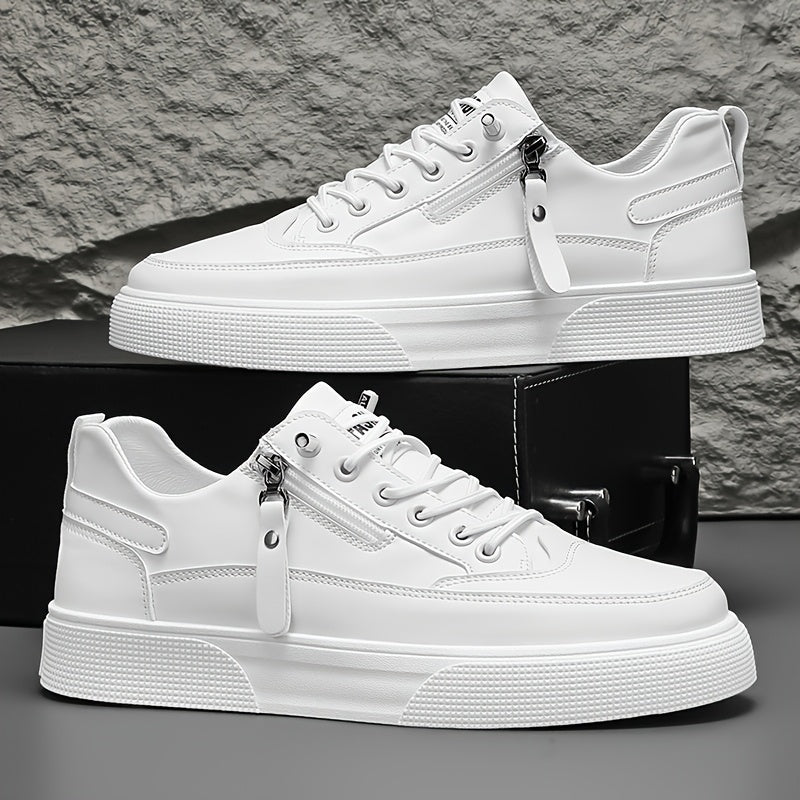 Men's Low-Top Casual Athletic Shoes with Thick PVC Sole