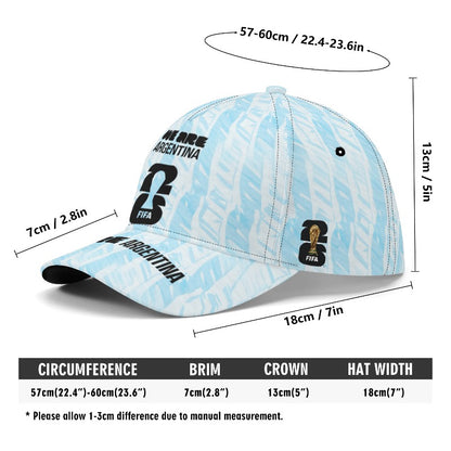 Argentina FIFA World Cup Cap for Fans, Sporty Polyester Hat