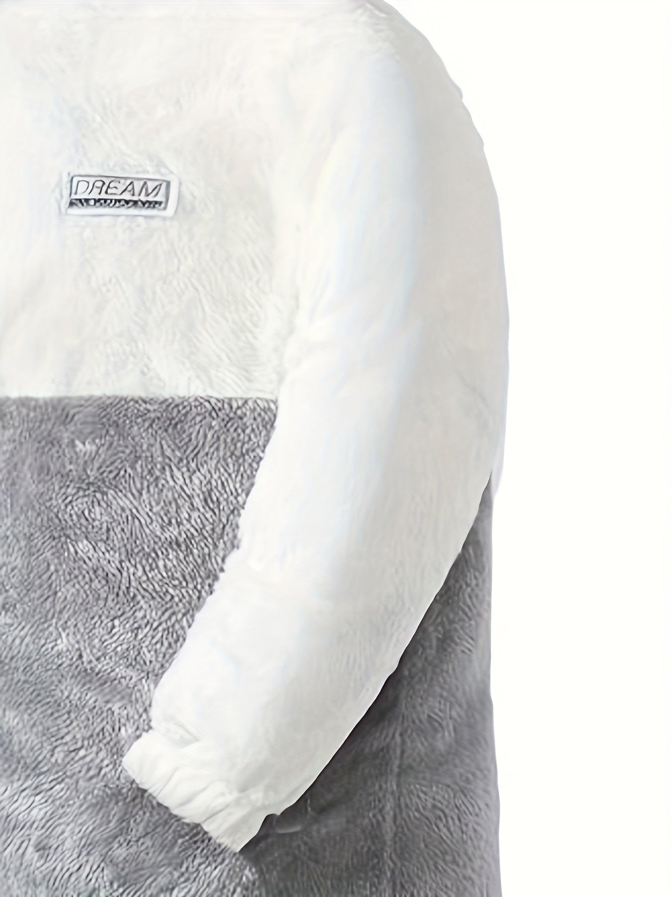 Տղամարդու երկկողմանի բրդյա ծածկույթով հաստ բաճկոն՝ առօրյա կանգնած օձիքով՝ տառերի տպագրությամբ, սովորական չափսերով, գրպաններով, պոլիեսթերային լցոնով, բազմակողմանի աշուն/ձմեռ համար, ձմեռային բաճկոն