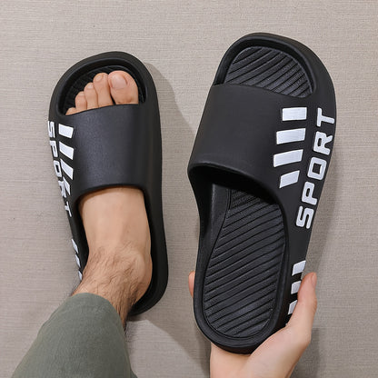 Men's Plus Size Casual Slip-On Slippers for Indoor & Outdoor