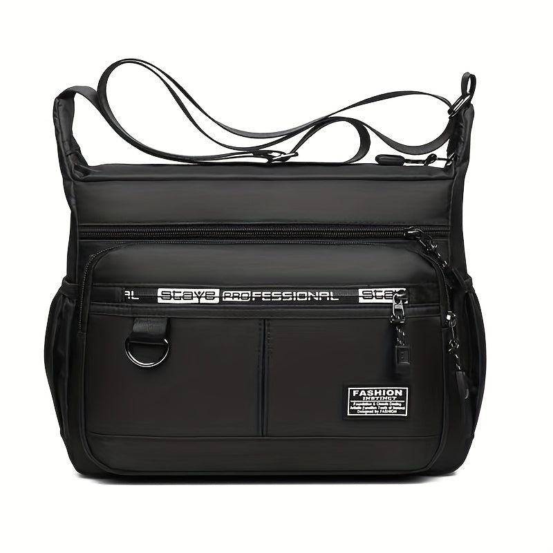 New Men's bag Casual crossbody bag Shoulder bag Business Travel bag Men [Strap style random, random alphabet]