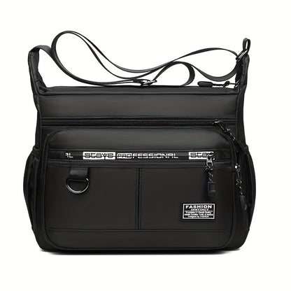 New Men's bag Casual crossbody bag Shoulder bag Business Travel bag Men [Strap style random, random alphabet]