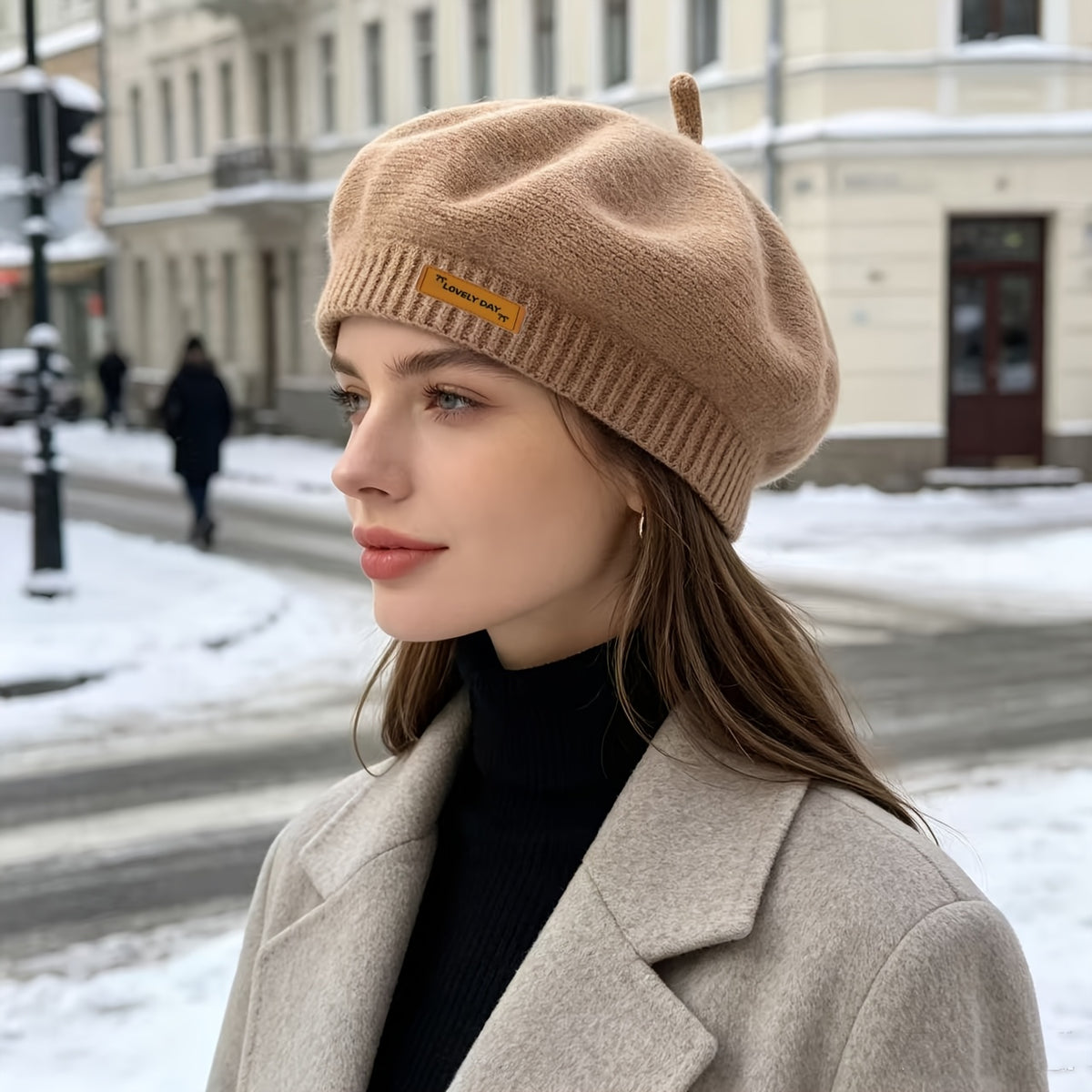 Women's Lightweight Polyester Beret - Vintage European Style Hat