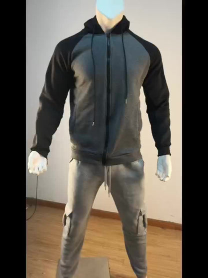 Նոր տղամարդու գունագեղ, ազատ, սպորտային բաճկոն, կայծակաճարմանդով վերնաշապիկ՝ բացօթյա օգտագործման համար, պարզ աշնանային վերնաշապիկ