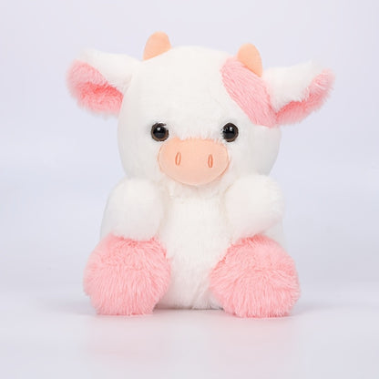 Adorable Pink Cow Plush Toy for Home Decor and Office Display