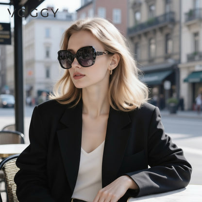 VOGGY Oversized Polarized UV400 Sunglasses for Men and Women