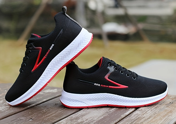 Men's Lace-up Sneakers - Athletic Shoes - Lightweight And Breathable - Running Basketball Workout Gym