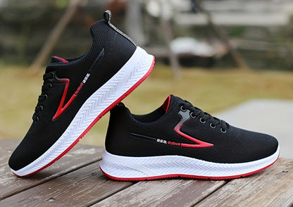 Men's Lace-up Sneakers - Athletic Shoes - Lightweight And Breathable - Running Basketball Workout Gym