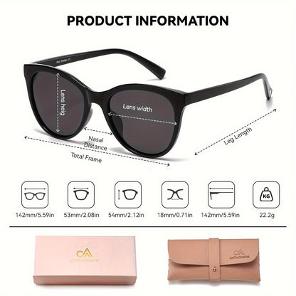 Cat Eye Sunglasses for Women, Ultra-Light Polycarbonate Frame