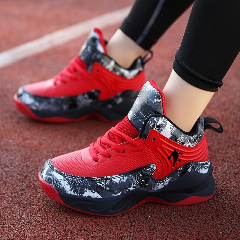 Men's Low-Top Basketball Sneakers | Comfortable Durable Lace-Up Shoes