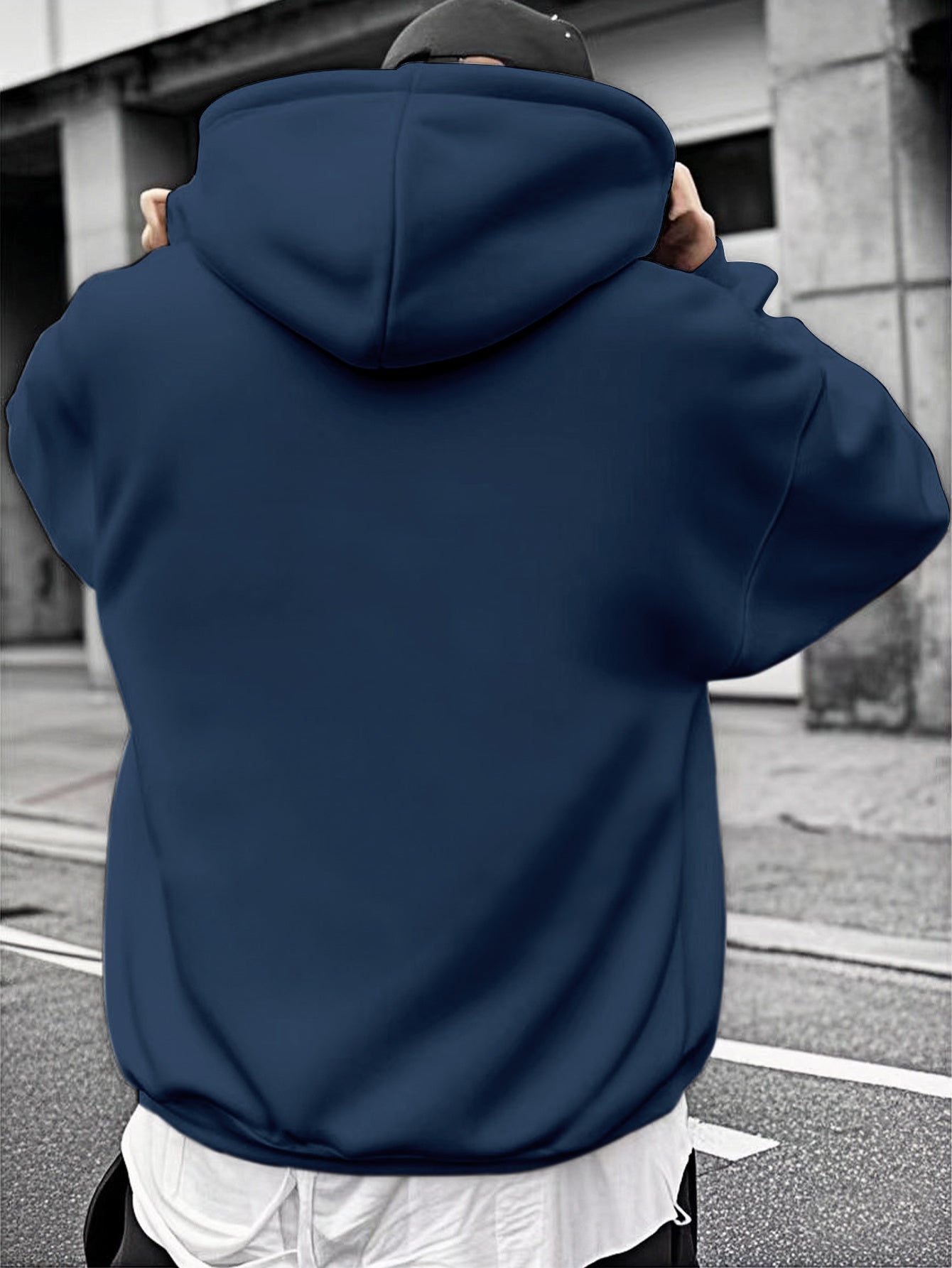 Men'S Casual Hooded Sweatshirt with "Goodbye 2025 Hello 51.46meter Print - Pullover with Colorful Lettering, Regular Fit, Winter Warmth, Casual Wear Hoodie|Casual Style Hoodie|Comfortable Fit Hoodie