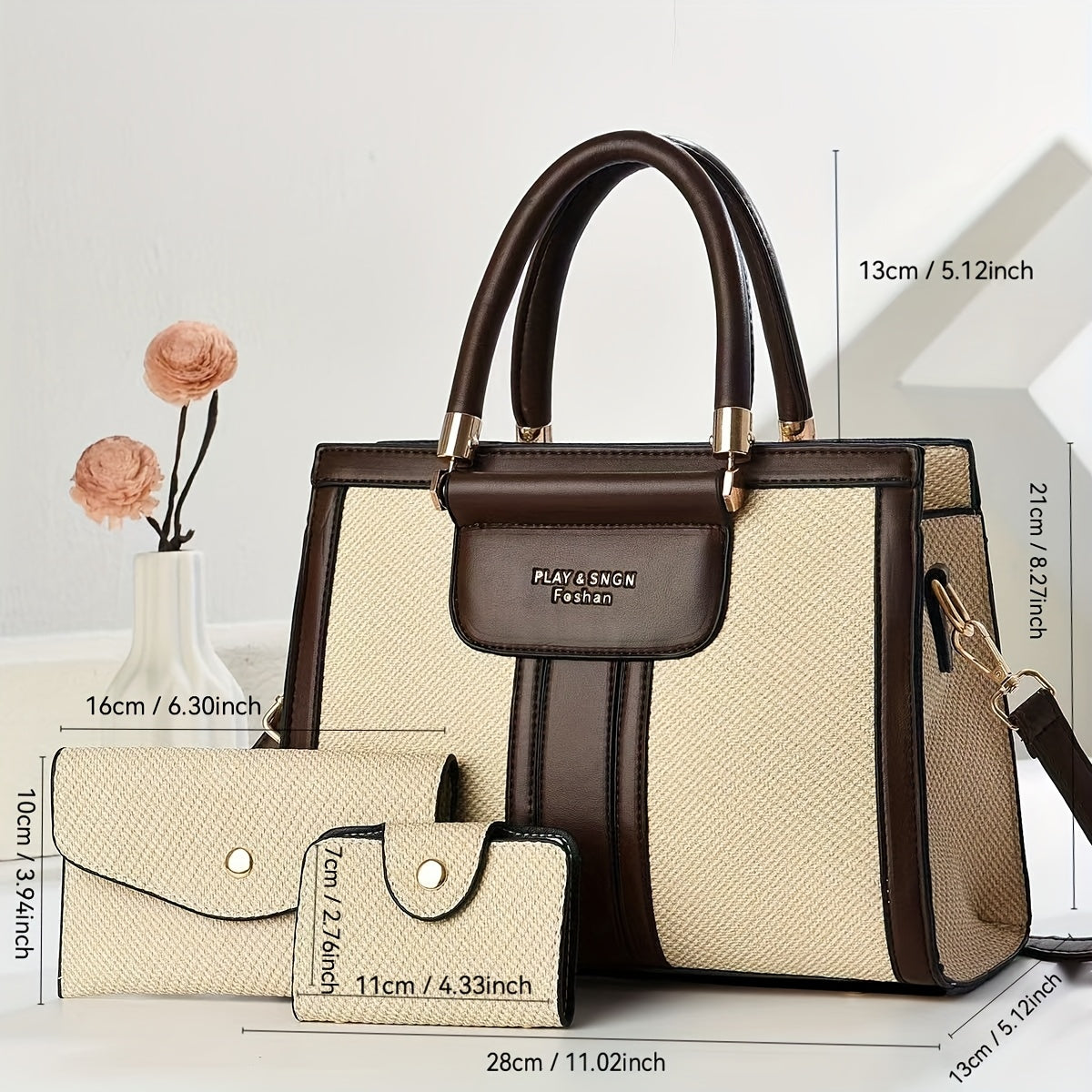 Premium PU Leather Large Capacity Women's Multi-Layer Tote Bag