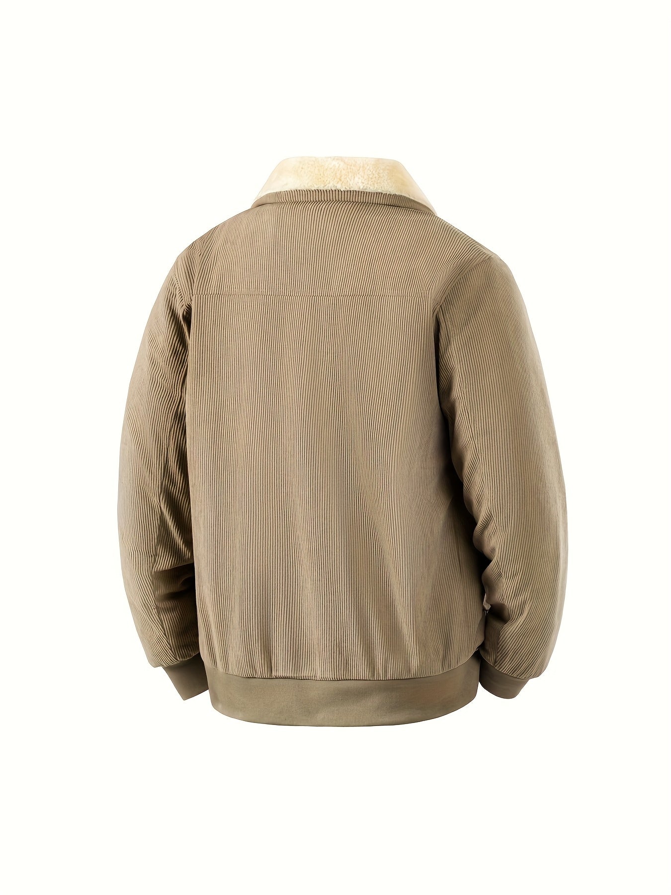 Men'S Heavyweight Winter Jacket - Thermal Insulated Coat with Zipper Closure, Long Sleeve Cold Weather Outerwear, Front Pockets - Olive Green - Formal & Casual Outerwear, Thick