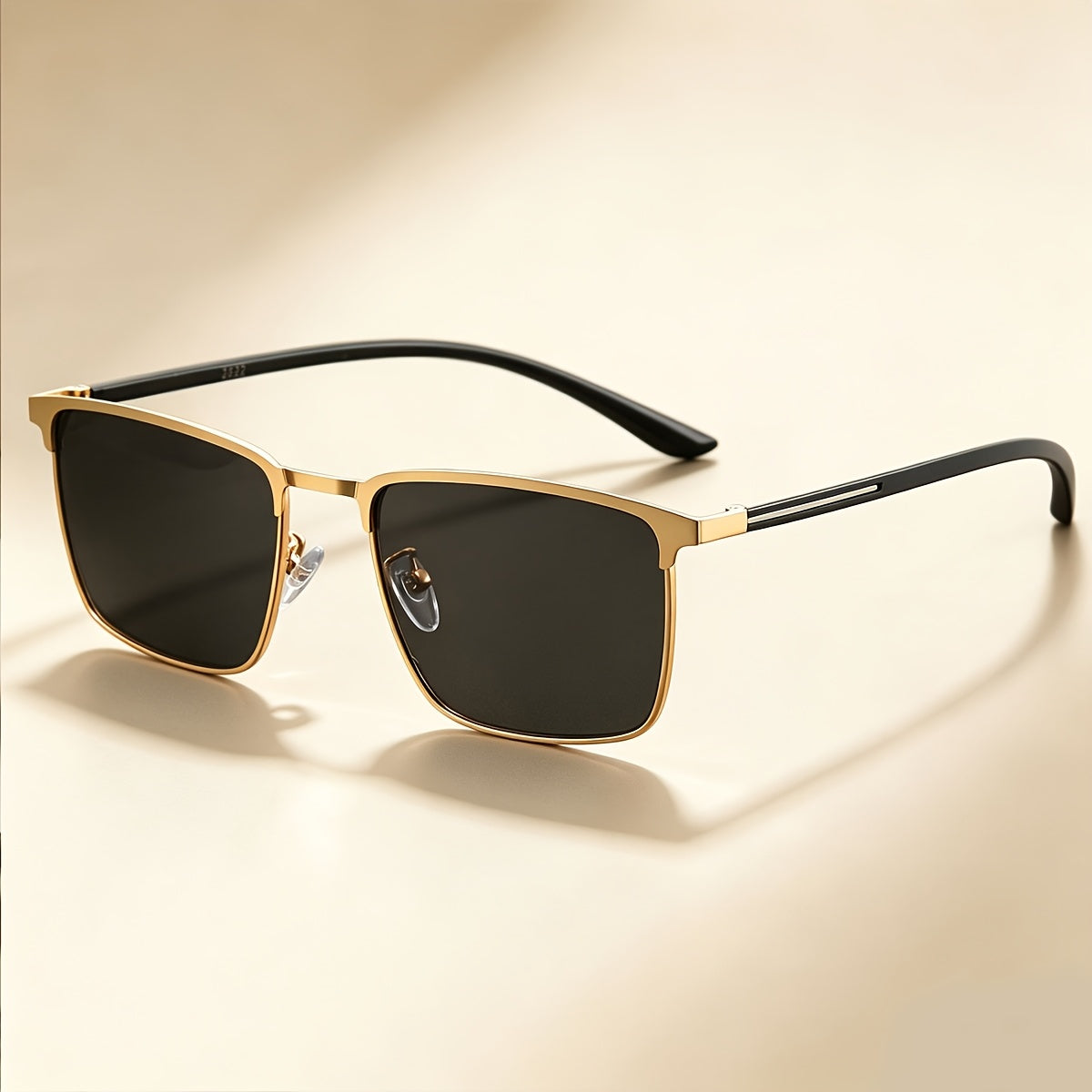 Men's Polarized Casual Sunglasses with Stainless Steel Frame