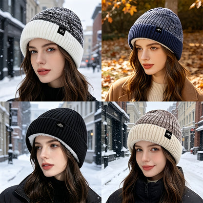 Unisex Outdoor Fleece Knit Hat for Fall and Winter