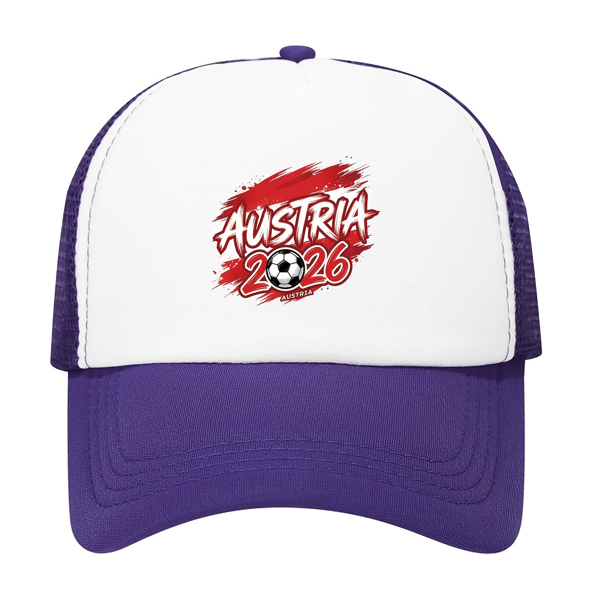 Austria 2026 Soccer Trucker Hat - Breathable Polyester Cap