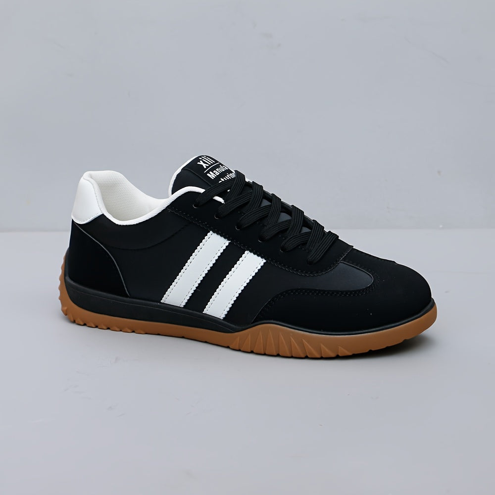 Men's Casual Comfortable Low Top Lace Up Sneakers, Non-slip Breathable Canvas Shoes For All Seasons
