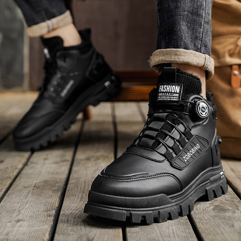 Տղամարդկանց համար նախատեսված առօրյա, նորաձև սպորտային լեռնագնացության կոշիկներ LD991 | Ցածր գոտկատեղով, արհեստական ​​վերնամասով, առաձգական ժապավենով փակվող, իդեալական է աշուն/ձմեռ բացօթյա գործունեության համար