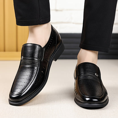 Men's Summer Slip-On Oxford Shoes Breathable Non-Slip Casual Business