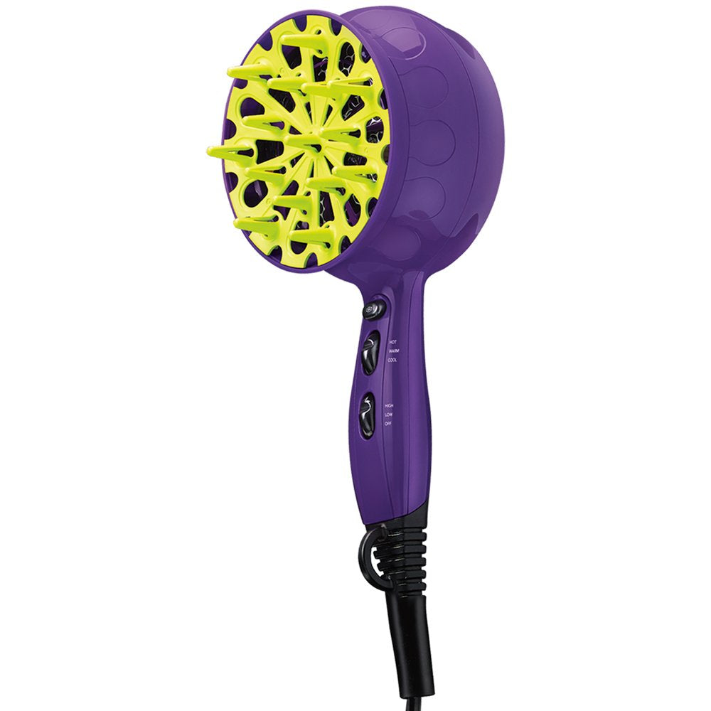 Bed Head Curls-In-Check 1875W Hair Diffuser Dryer | Great for Curly Hair, Reduce Frizz & Static | Diffuser Hair Dryer Enhances Natural Curl, Waves & Texture