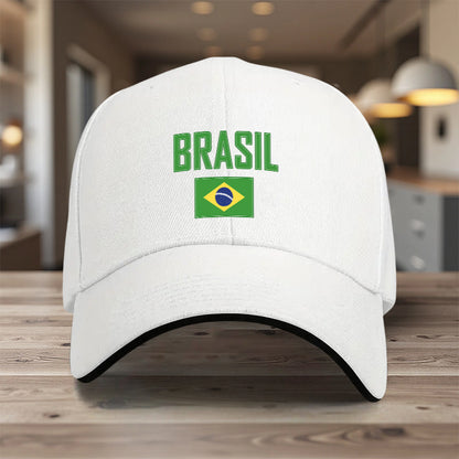 Lightweight Adjustable Brazil Flag Baseball Cap for Men & Women