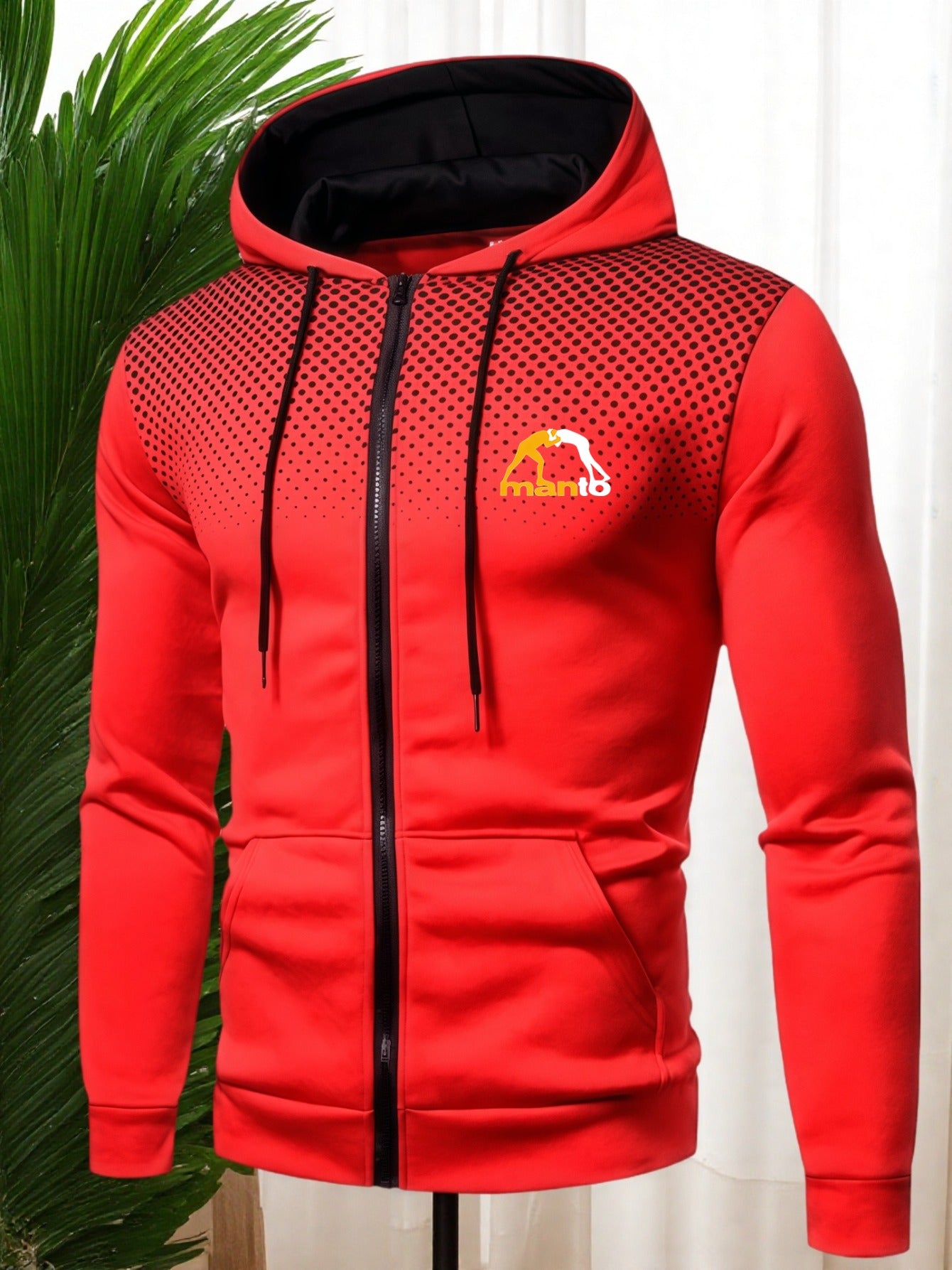 Men'S Electric Hooded Zipper Jacket - Full-Zip Workwear Coat with Belt Pocket, Heavy-Duty Construction, Full-Zip Closure & Belt Design for Plumbers, Casual Wear, Durable Fabric, Outdoor Workers