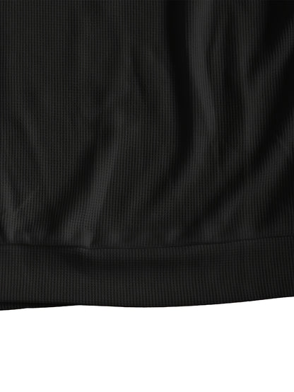 Տղամարդու երկարաթև մարզաշապիկ՝ խիտ վաֆլի տրիկոտաժից, աշնանային, իդեալական է առօրյա հագուստի համար