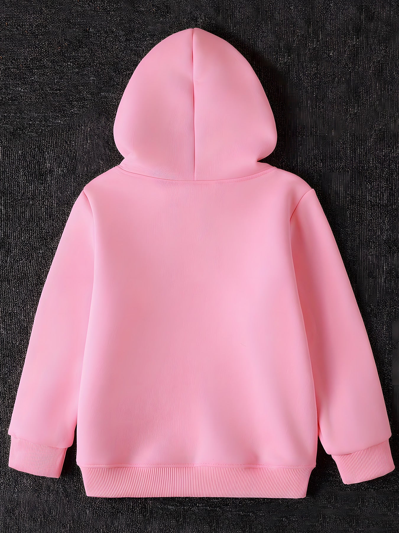 2pcs Girls & Boys Winter Warm Pink Hoodie & Pants Set - Bright Pink Christmas & New Year Outfit with Santa Reindeer Snowman Print, Elastic Waist Matching Sweatsuit for Kids 6-12 Years (Height 120-160cm), Boys & Girls Clothing