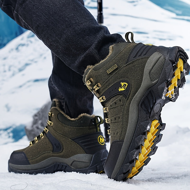 Winter Plus Velvet Warm Outdoor Hiking Shoes Men And Women Casual Sports Shoes Couples Large Size Shoes