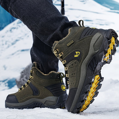 Winter Plus Velvet Warm Outdoor Hiking Shoes Men And Women Casual Sports Shoes Couples Large Size Shoes
