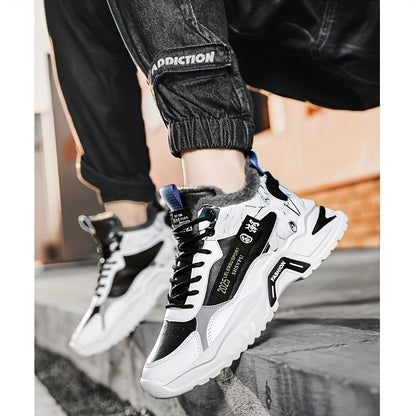 Men'S Casual Sports Shoes with Fleece for Winter