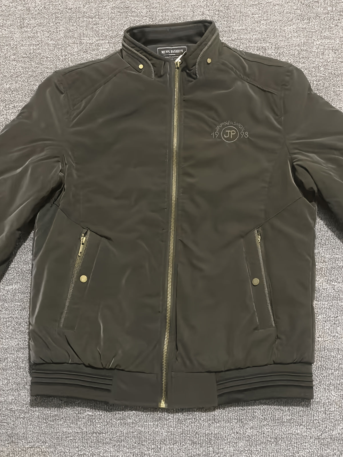 Men's Lightweight Fleece Stand-Collar Coat for Fall Winter