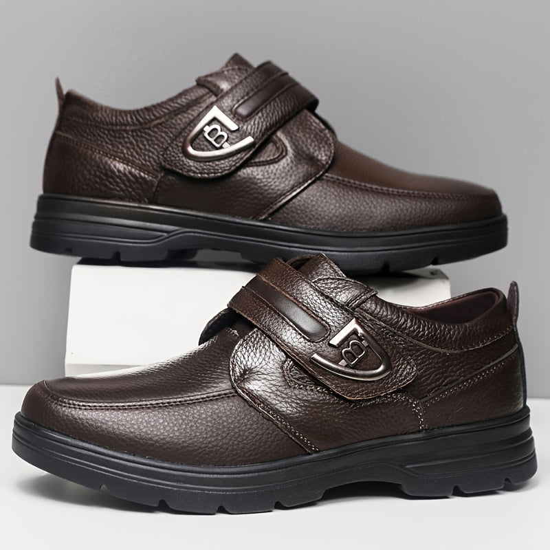 Men's Breathable Oxford Monk Strap Shoes with Soft Non-Slip Sole