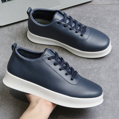 Men's Vintage Lace-Up Business Shoes Comfortable PU Leather