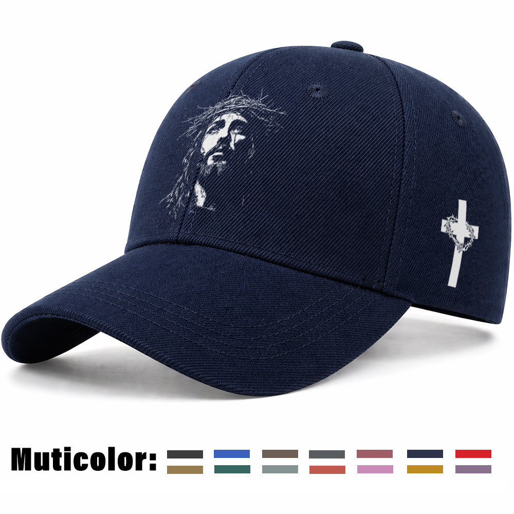 Unisex Christian Baseball Cap with Adjustable Cross Design