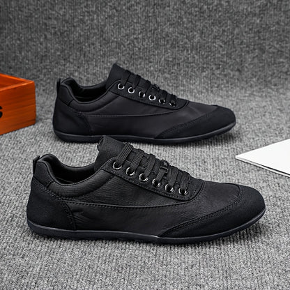 Men's Lightweight Breathable Road Running Sneakers - All Black